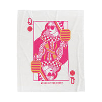 Load image into Gallery viewer, Queen of the Court Velveteen Plush Blanket
