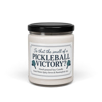 Load image into Gallery viewer, Pickleball Victory Scented Candle - Hand-Poured Vanilla &amp; Cinnamon 9oz
