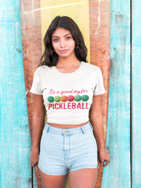 Load image into Gallery viewer, Pickleball Vibes Unisex Softstyle T-Shirt - It&#39;s a Good Day for Pickleball
