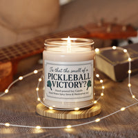 Load image into Gallery viewer, Pickleball Victory Scented Candle - Hand-Poured Vanilla &amp; Cinnamon 9oz

