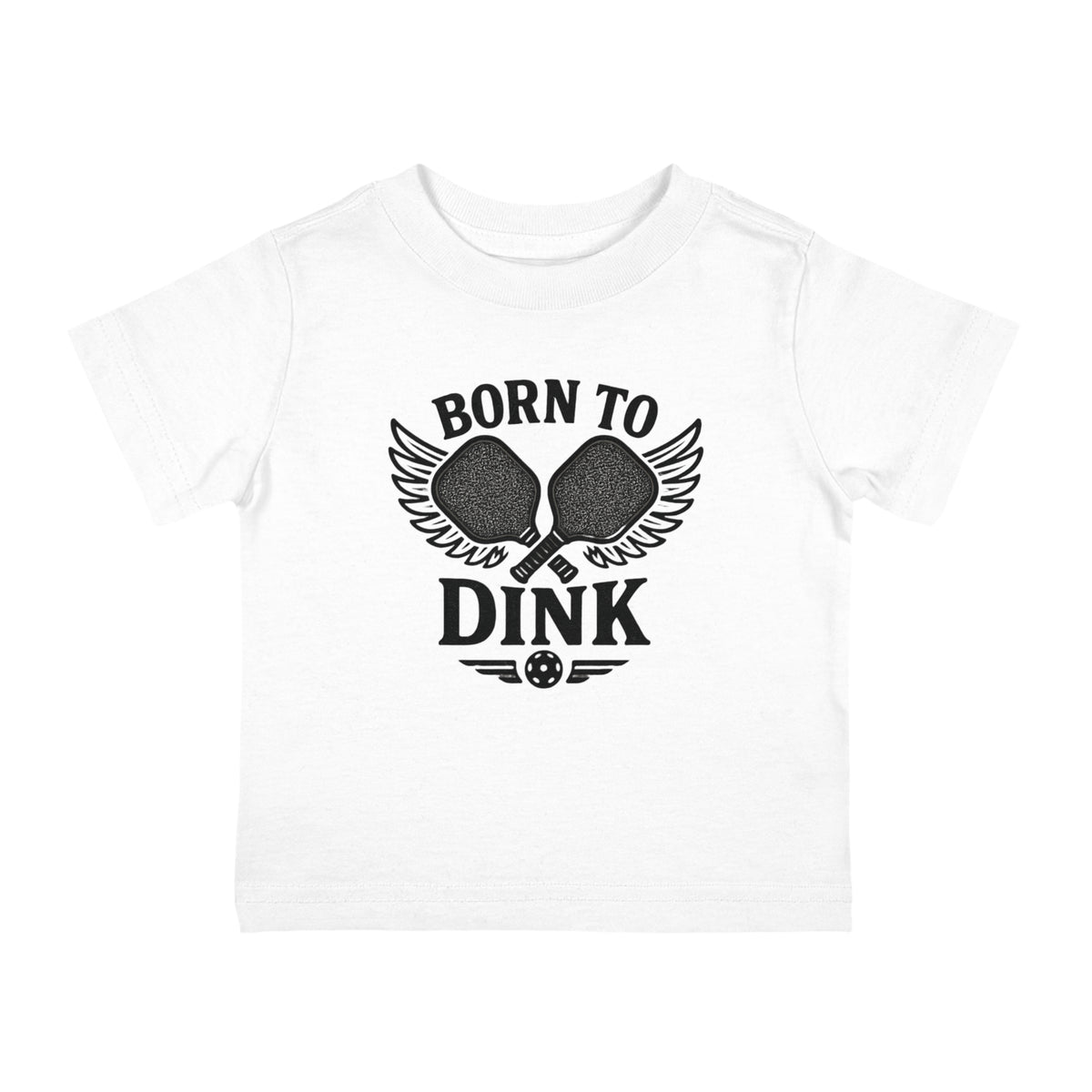 Infant Tee - Born to Dink Pickleball Funny Baby Bodysuit