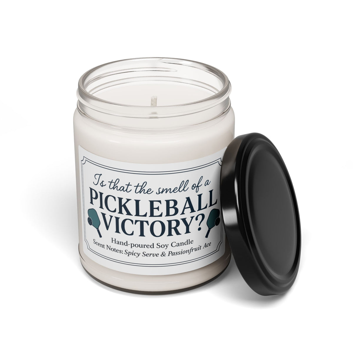 Pickleball Victory Scented Candle - Hand-Poured Vanilla & Cinnamon 9oz